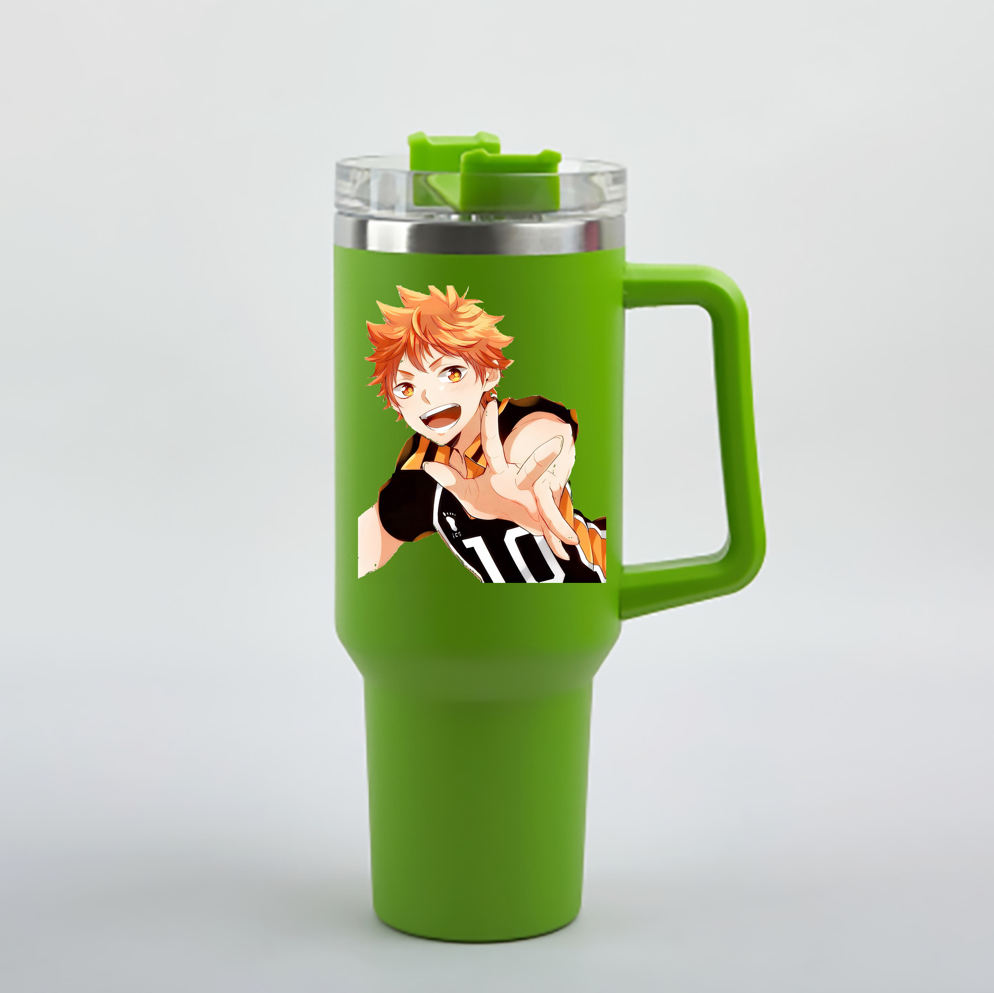 （画像用） ハイキュー!! Haikyu!! 1200mL車用タンブラー - クリスタルステッカー（プラスチックストロー付き）